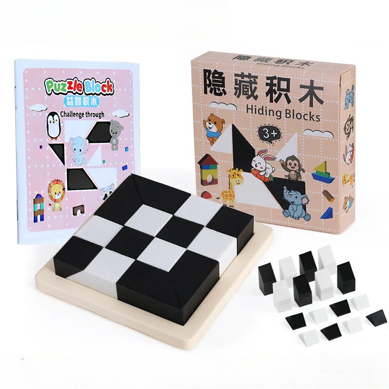 Piezas de construcción para niños tipo puzzle