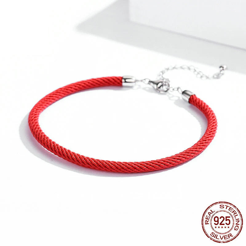 Pulsera Trenzada DIY Ajustable: Cordón de la Suerte Personalizable, Brazalete Tejido Versátil Estilo Casual