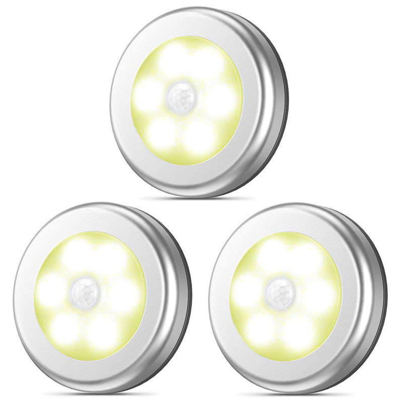 Set de 3 Luces Nocturnas con Sensor de Movimiento: Iluminación Inteligente para Armarios, Escaleras y Mesita de Noche, Control Fotosensible