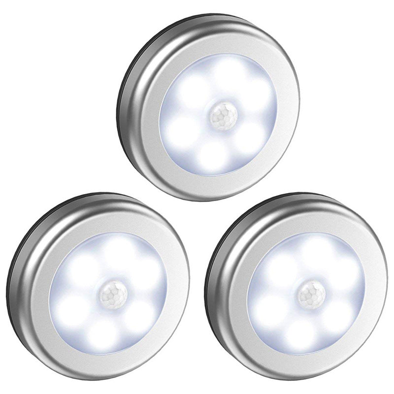 Set de 3 Luces Nocturnas con Sensor de Movimiento: Iluminación Inteligente para Armarios, Escaleras y Mesita de Noche, Control Fotosensible