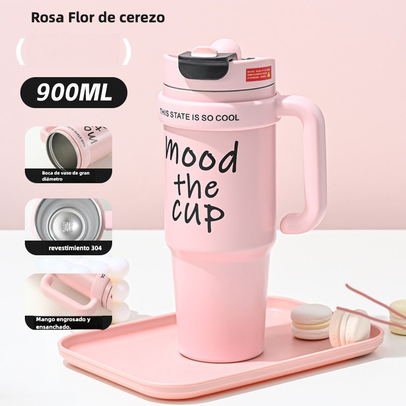 Large Capacity Water Cup: New Stainless Steel Double Drink Cup for Drinks, Shakes, and Iced Tea