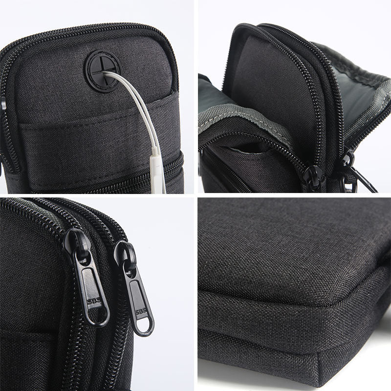 Bolsa Multifuncional Impermeable para Hombre: Monedero, Bandolera y Funda para Teléfono