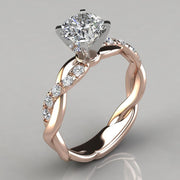 Anillo de Compromiso para Mujer en Plata 925 con Zirconia Cúbica – Disponible en Oro Rosa, Dorado y Plata