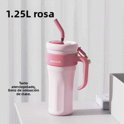 Vaso Térmico de Acero Inoxidable para Chicas: Gran Capacidad y Diseños Lindos