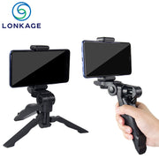 Soporte para teléfono móvil: trípode portátil y estabilizador de mano para selfies y transmisión en vivo