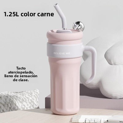 Vaso Térmico de Acero Inoxidable para Chicas: Gran Capacidad y Diseños Lindos