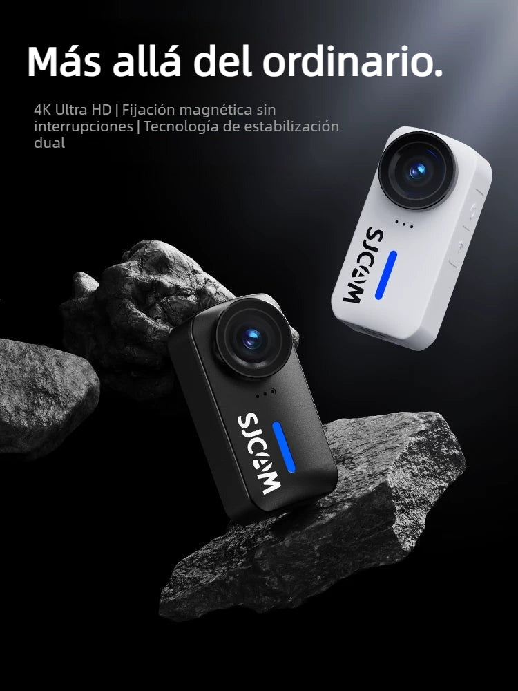 SJCAM Speed Shadow C100 Mini Cámara de Acción - Grabadora para Motocicleta y Ciclismo, Cámara 4K HD (No Panorámica 360)
