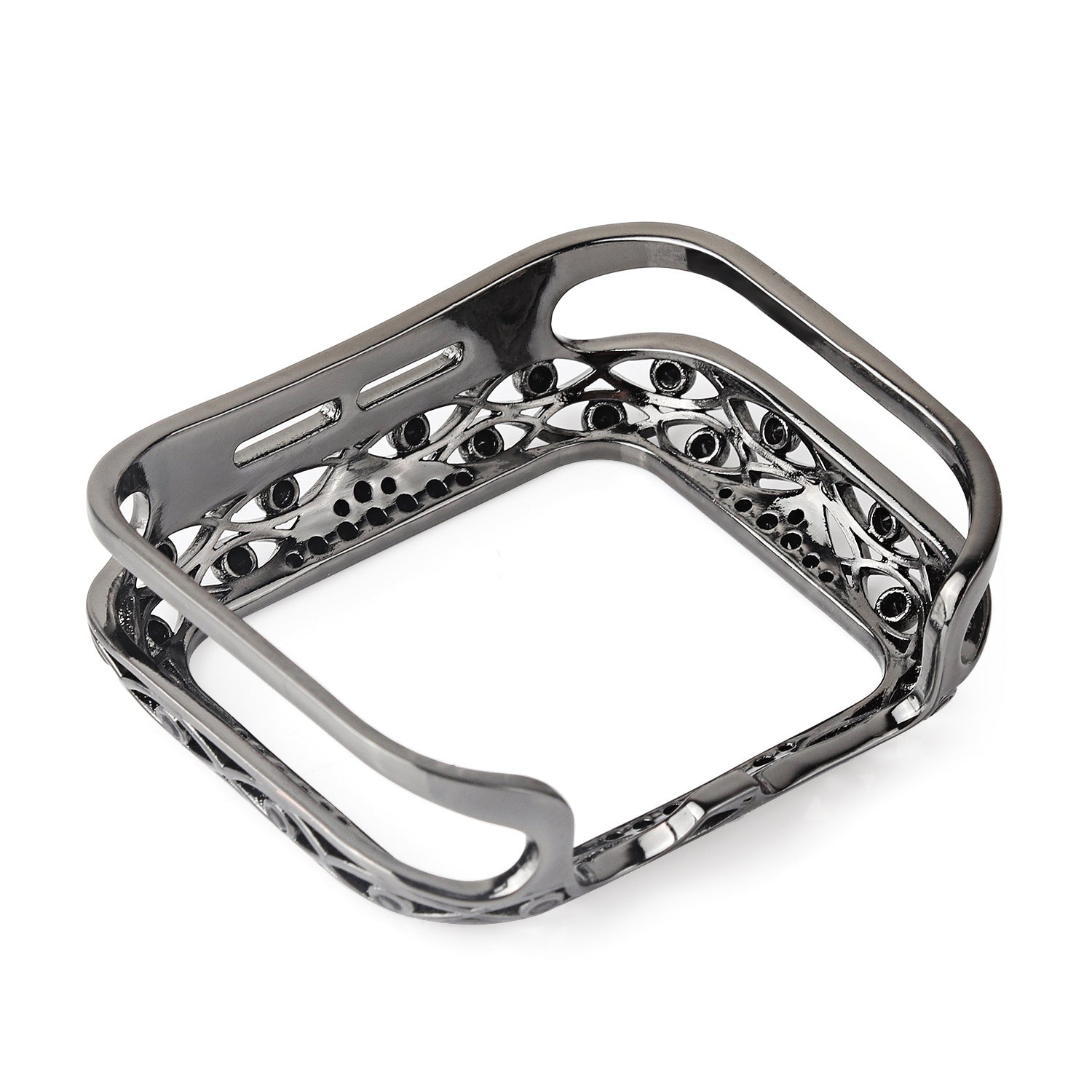 Protector de Pantalla para Apple Watch  en Metal con Piedras Brillantes | Serie 6/7/8/9/10