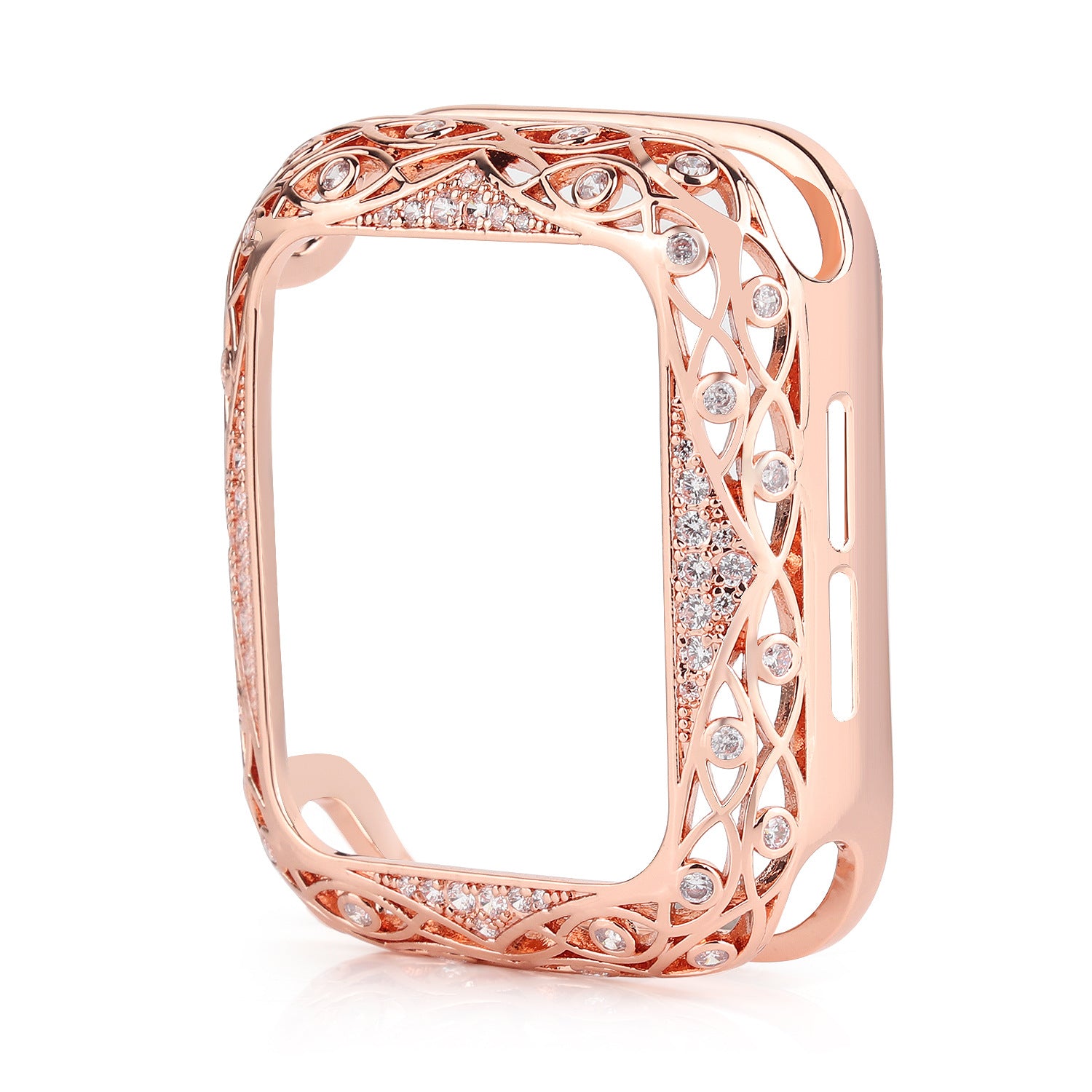 Protector de pantalla en Metal para Apple Watch con cristales incrustados 