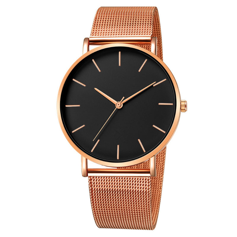 Reloj para Hombre Minimalista con Correa de Acero y Movimiento de Cuarzo