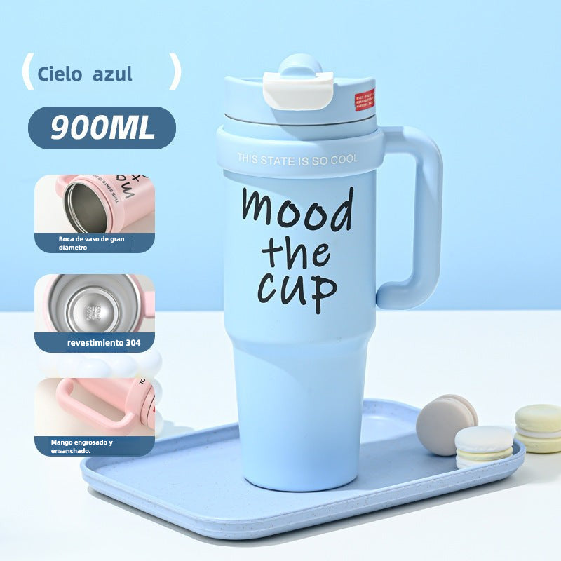 Large Capacity Water Cup: New Stainless Steel Double Drink Cup for Drinks, Shakes, and Iced Tea