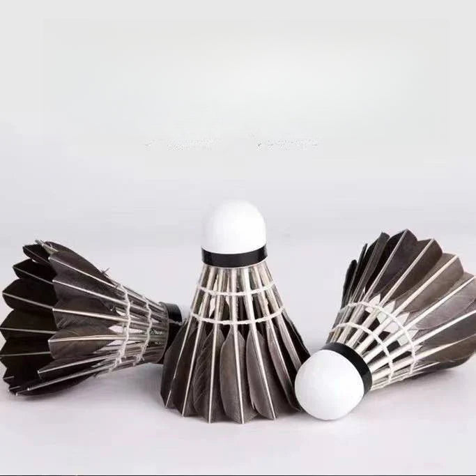 Volantes de bádminton negros para adultos – Resistentes y antiviento