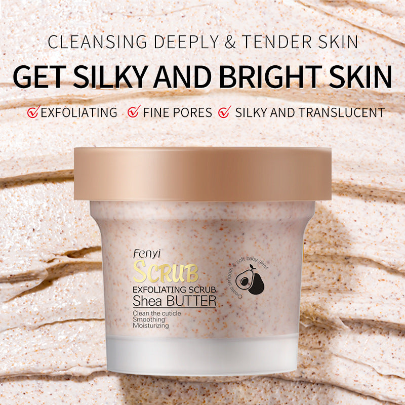 LaiKou Exfoliante Corporal de Manteca de Karité: Limpieza Profunda de Poros, 100g