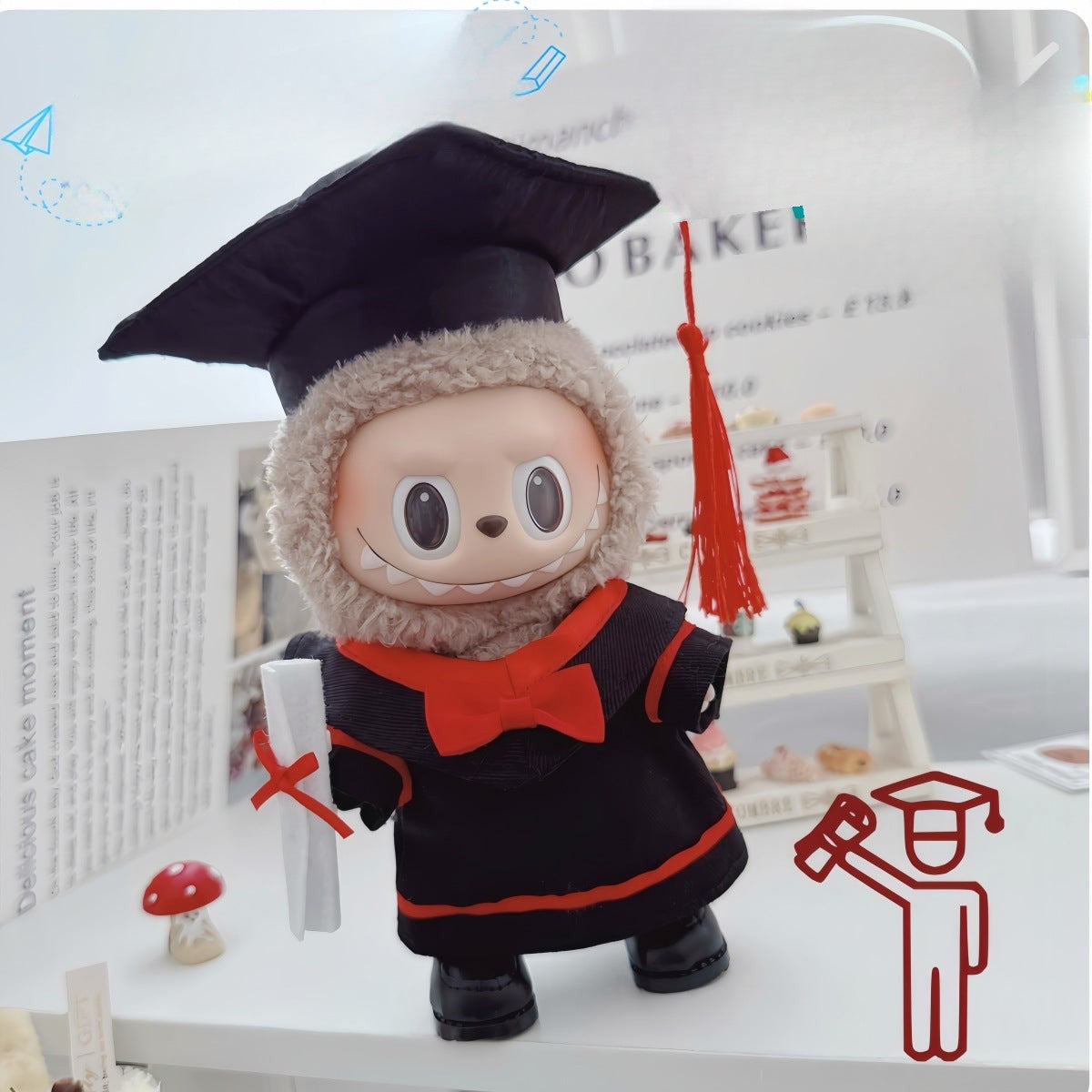 Ropa para muñecas:  Conjunto de graduación 