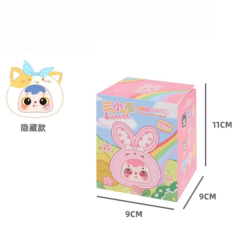 Llaveros de Mini Animalitos de Peluche con Ojitos Móviles - Caja Sorpresa Coleccionable