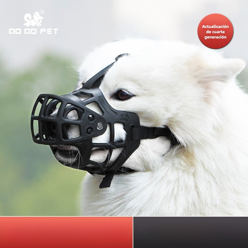 Adjustable Silicone Dog Muzzle for Biting Prevention and Safety
