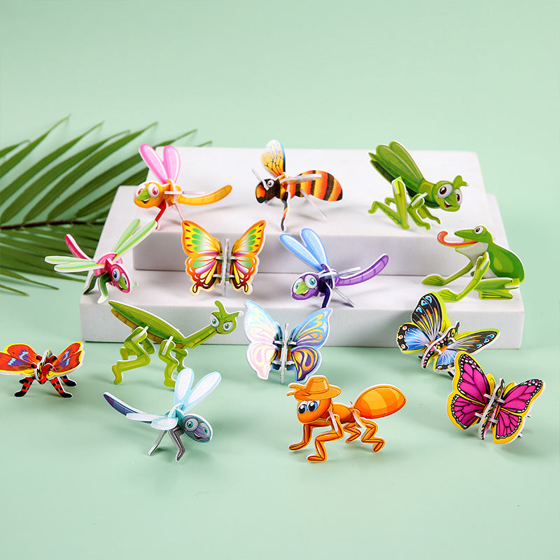 Rompecabezas 3D en Papel para Niños: Juguete Educativo y Manualidades