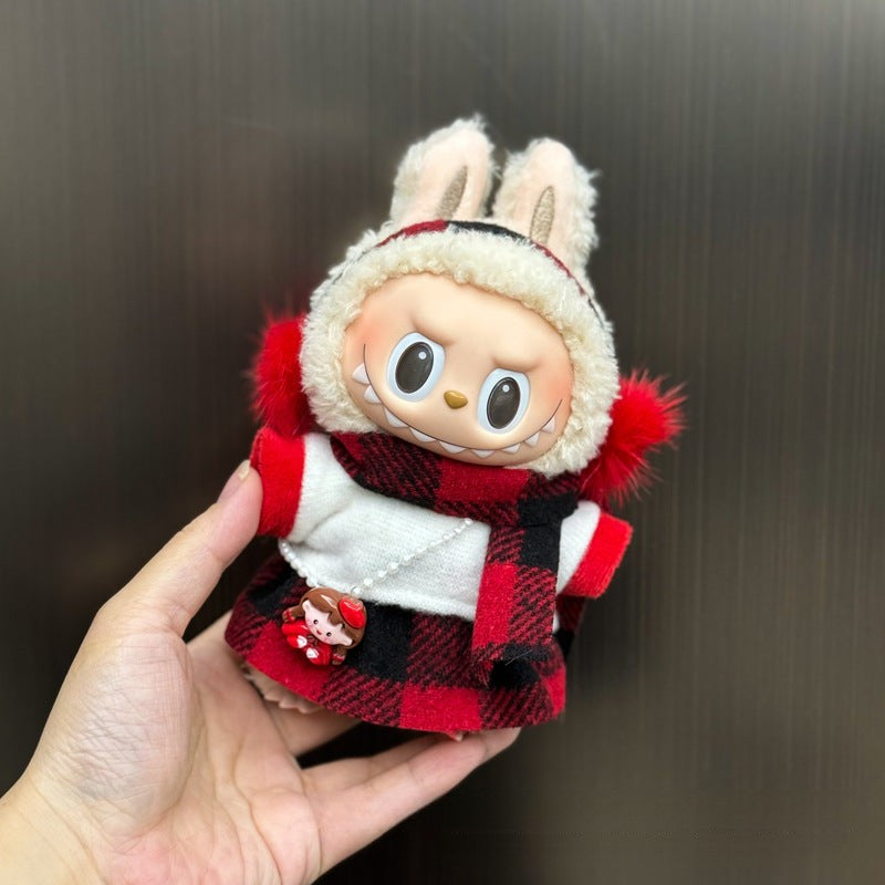 Ropa de Invierno para Muñecas Labubu de 17cm – Sets Calientitos y Adorables (Muñeca no incluida)