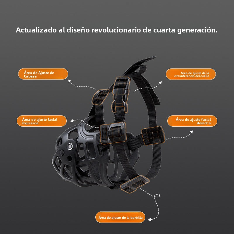 Adjustable Silicone Dog Muzzle for Biting Prevention and Safety