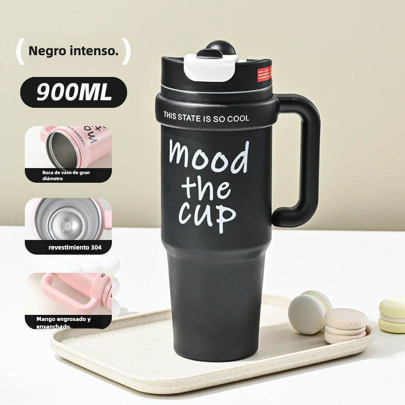 Large Capacity Water Cup: New Stainless Steel Double Drink Cup for Drinks, Shakes, and Iced Tea