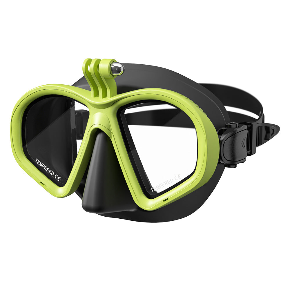 Máscara de Apnea con Soporte Frontal para Cámara GoPro