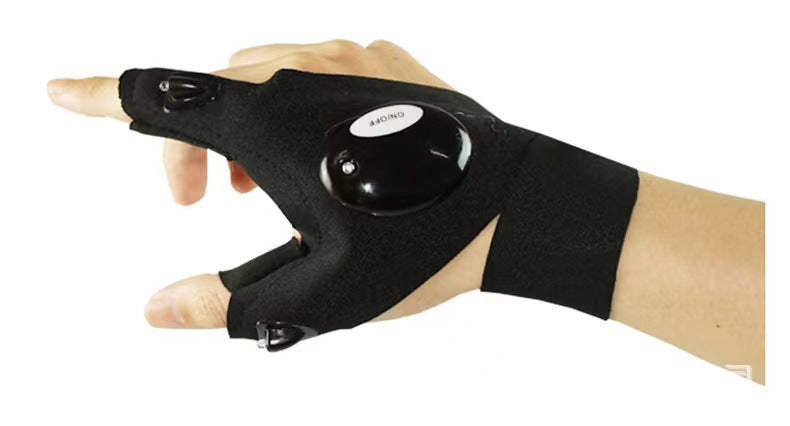 LED Fishing Gloves with Light for Night Repair and Emergency