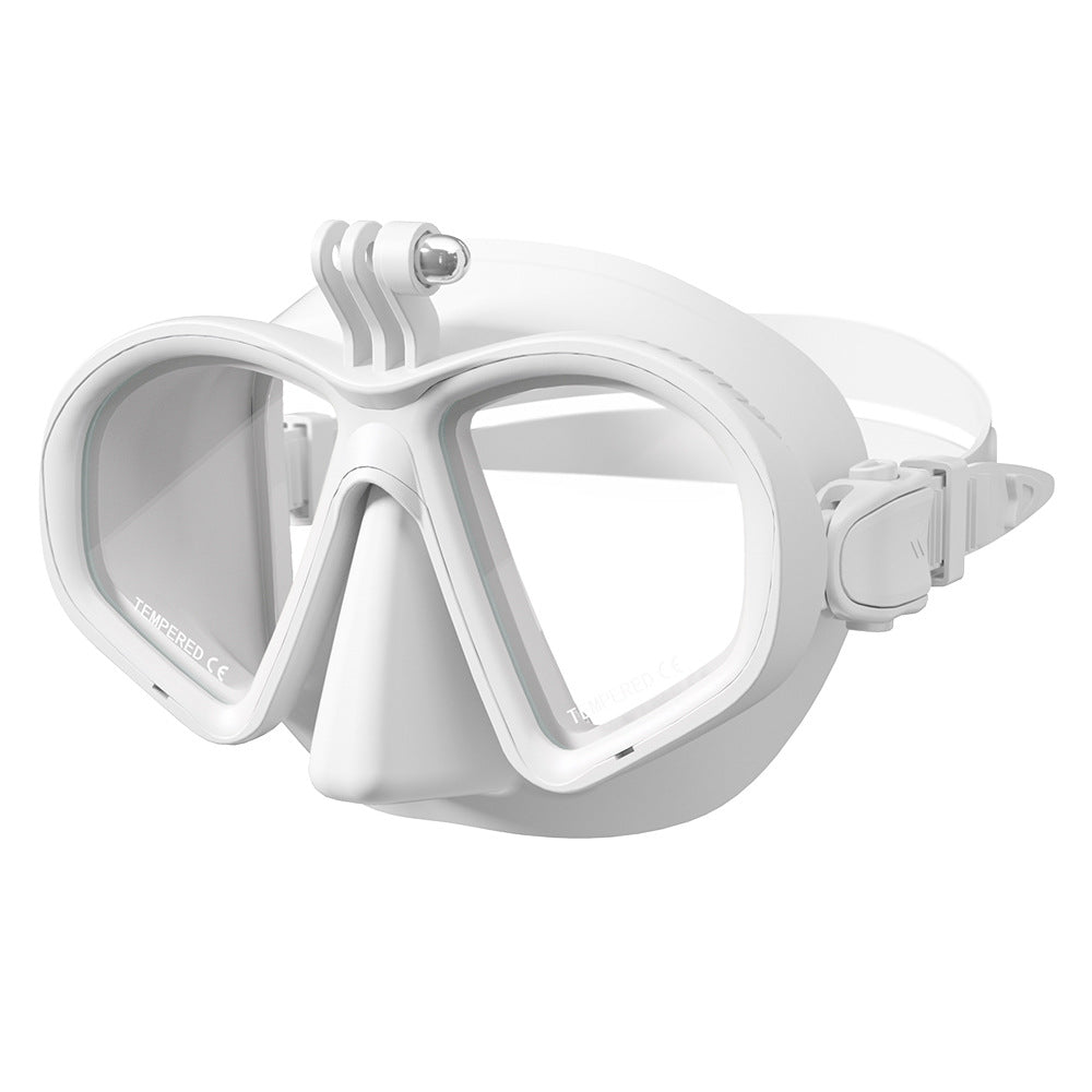 Máscara de Apnea con Soporte Frontal para Cámara GoPro