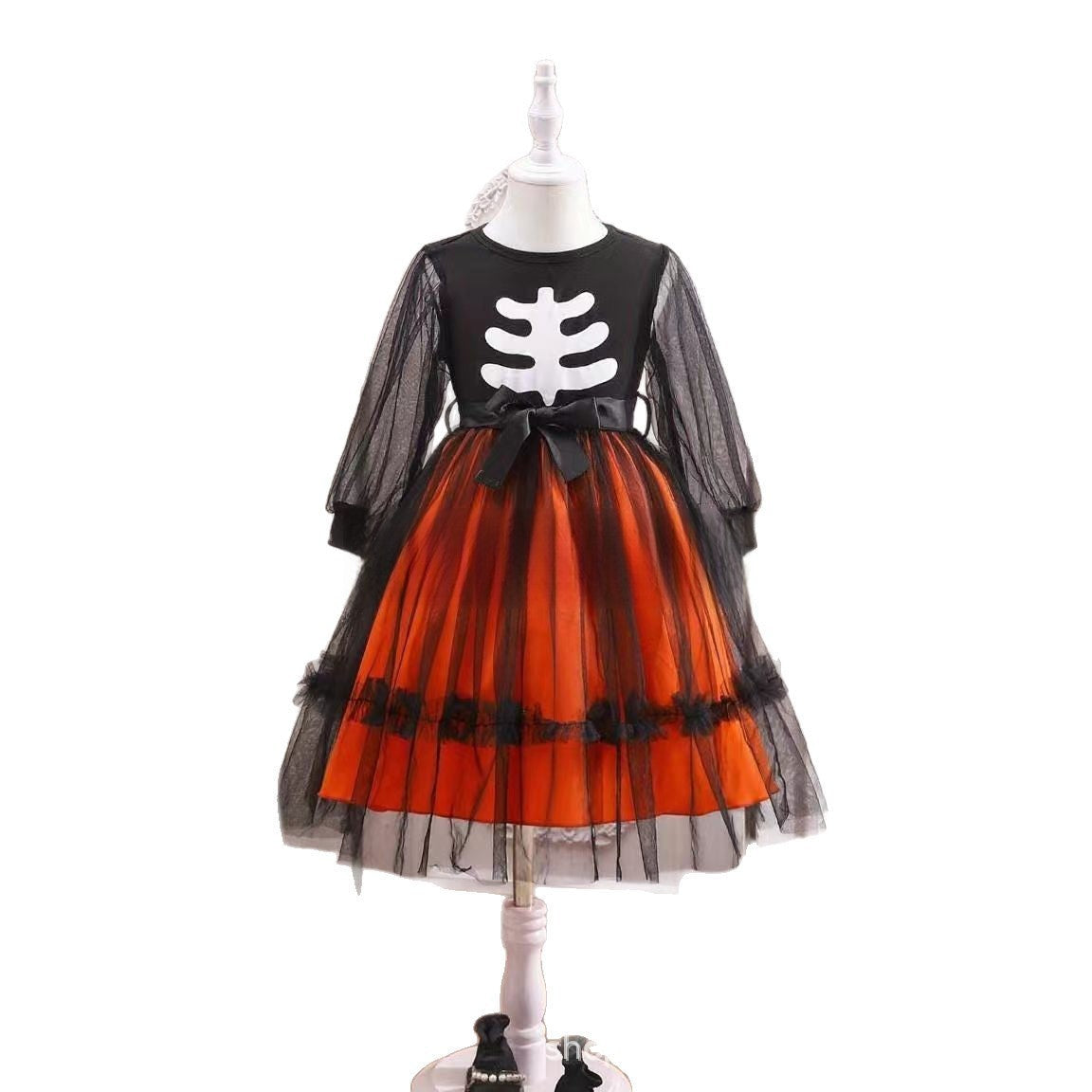 Vestido de encaje largo con manga larga para Halloween en Amazon: Encuentra el estilo perfecto