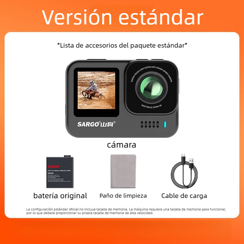 Cámara de acción A9P, cámara de salpicadero para motocicleta, cámara de pesca con casco antivibración 4K