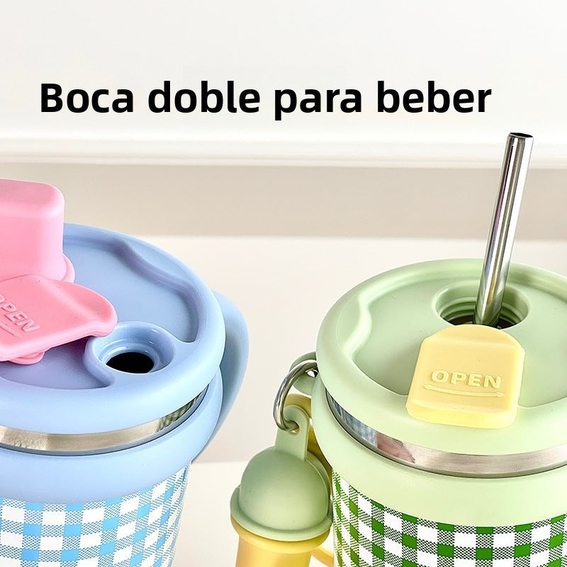 Vaso Térmico de Acero Inoxidable para Chicas: Gran Capacidad y Diseños Lindos