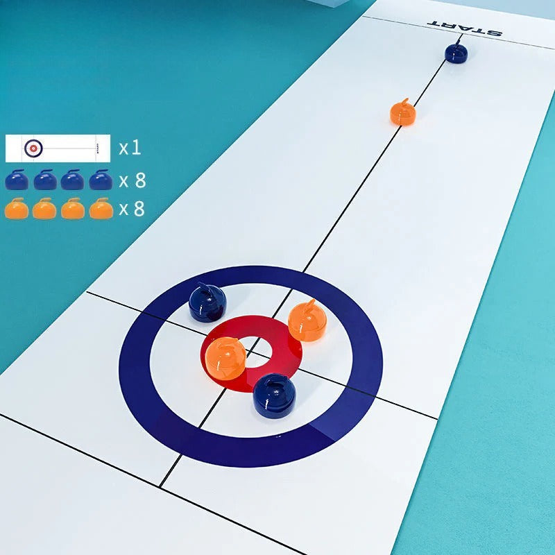 Juego de Mesa para Niños tipo Curling y Hockey con Piezas Deslizables