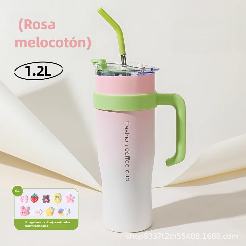 Large Capacity Water Cup: New Stainless Steel Double Drink Cup for Drinks, Shakes, and Iced Tea