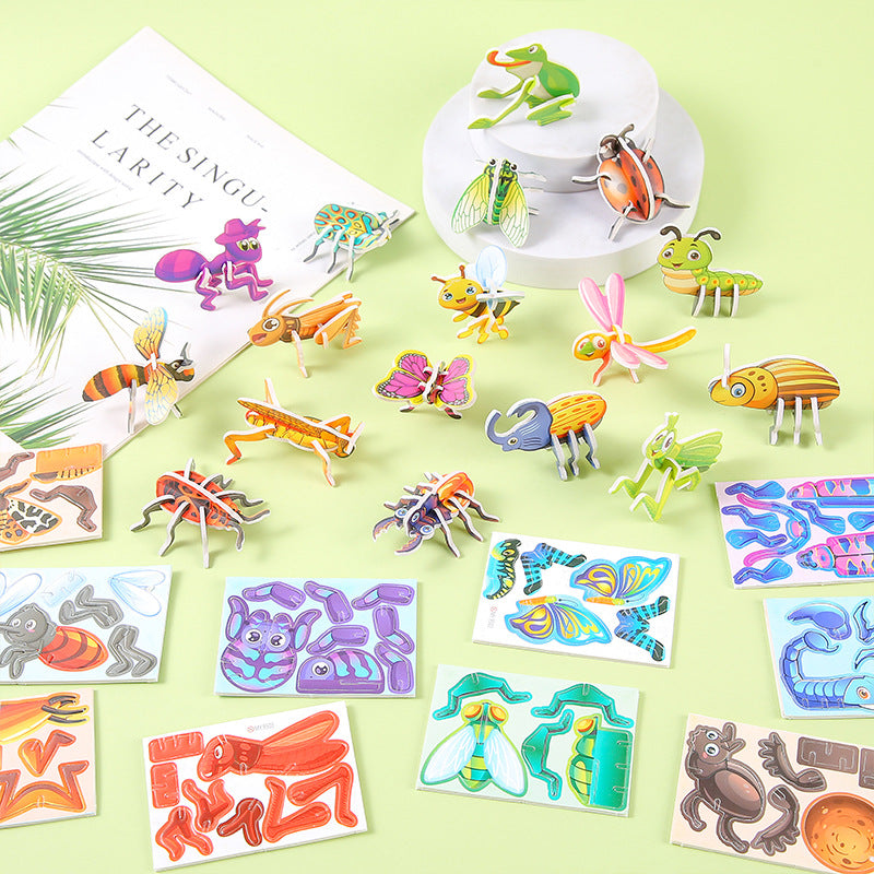Rompecabezas 3D en Papel para Niños: Juguete Educativo y Manualidades