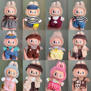 Set de Overol con aplicaciones para muñeca en variados diseños para labubu de 17cm, (Muñeca no incluida)