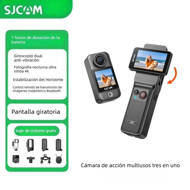 Cámara de acción SJCAM Speed Shadow C400 Thumb 4K Ultra HD con visión nocturna para motocicleta