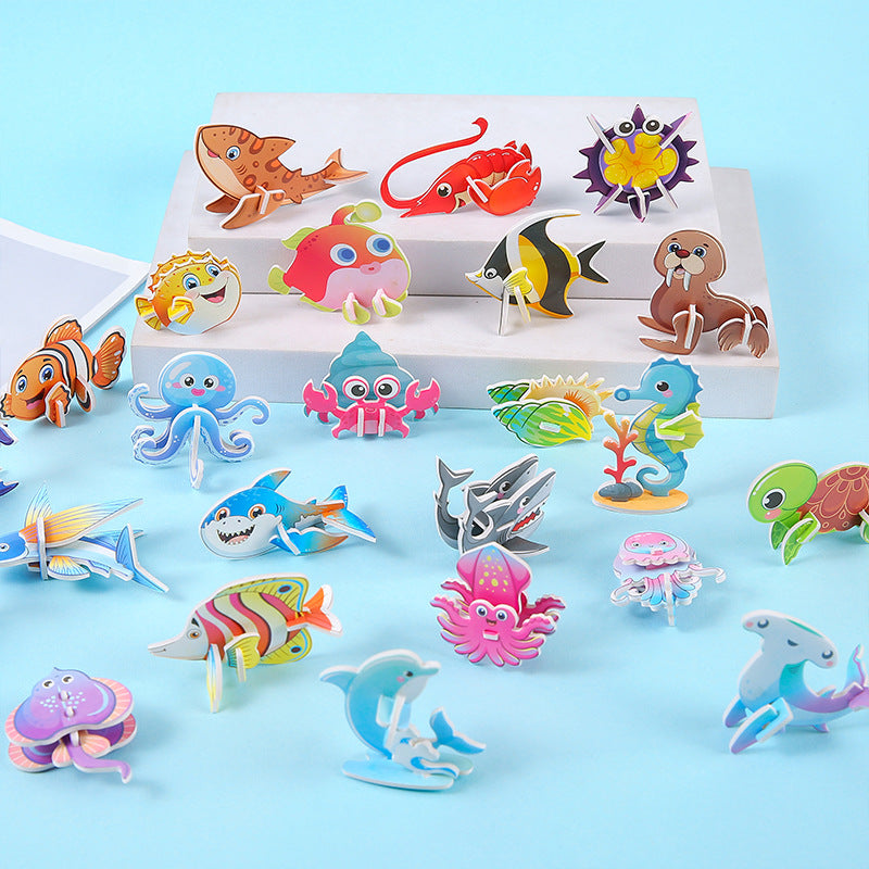 Rompecabezas 3D en Papel para Niños: Juguete Educativo y Manualidades