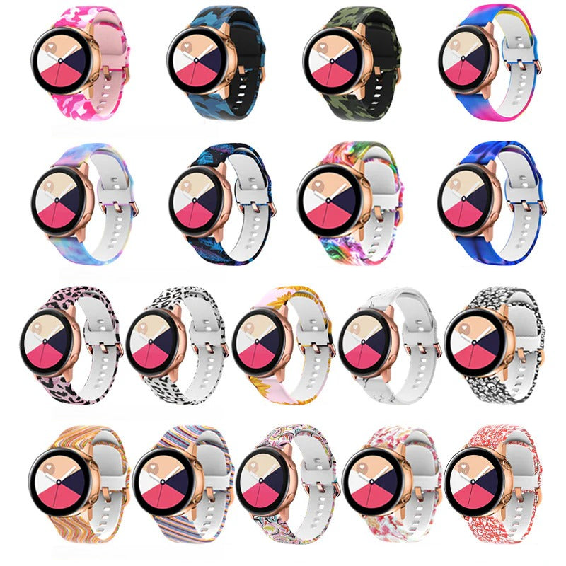 Correa de Silicona para Samsung Galaxy Active2 , Watch4,   Huawei 20/22 mm En varios Colore