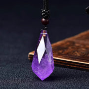Colgante con piedras naturales: Amatista, Fluorita, Obsidiana, Lapislázuli y más