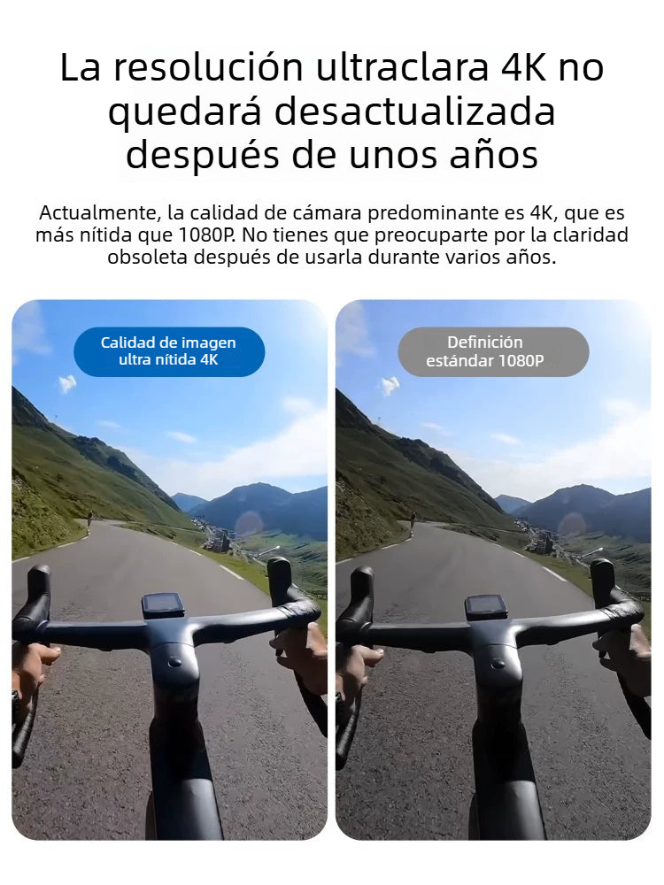 Cámara G11 Thumb - Cámara de salpicadero para motocicleta, Vlog de ciclismo 4K HD, panorámica no 360