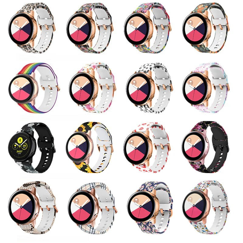 Correa de Silicona para Samsung Galaxy Active2 , Watch4,   Huawei 20/22 mm En varios Colore