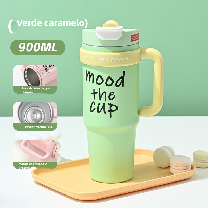Large Capacity Water Cup: New Stainless Steel Double Drink Cup for Drinks, Shakes, and Iced Tea
