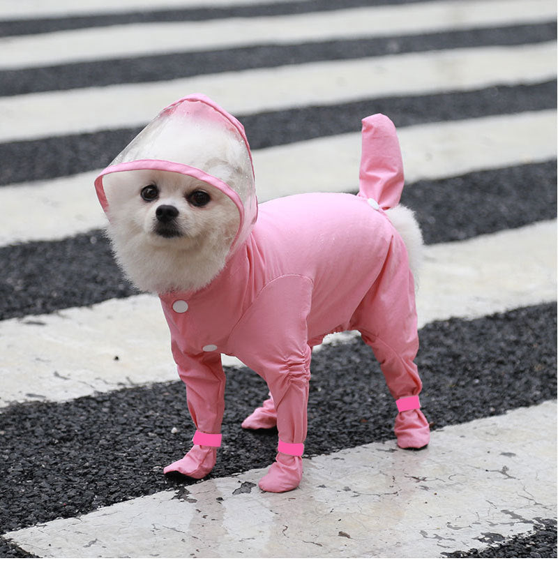 Complete Waterproof Pet Raincoat for Cats and Dogs: Teddies, Bichons, French Bulldogs