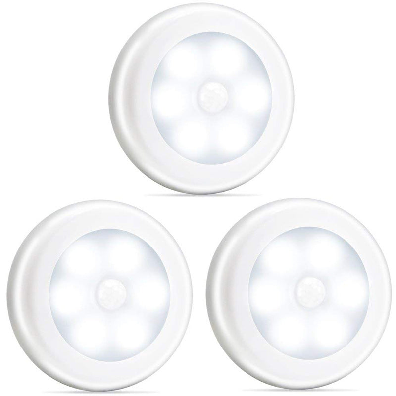 Set de 3 Luces Nocturnas con Sensor de Movimiento: Iluminación Inteligente para Armarios, Escaleras y Mesita de Noche, Control Fotosensible