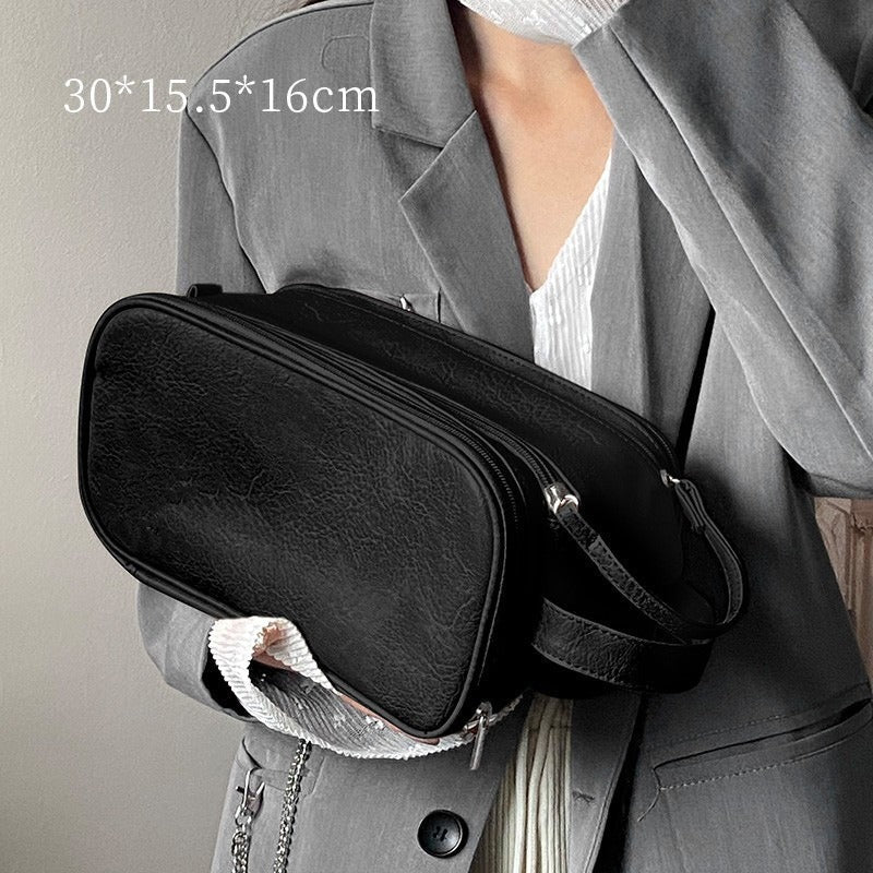 New PU Makeup Bag: Large Capacity Travel Cosmetic Organizer