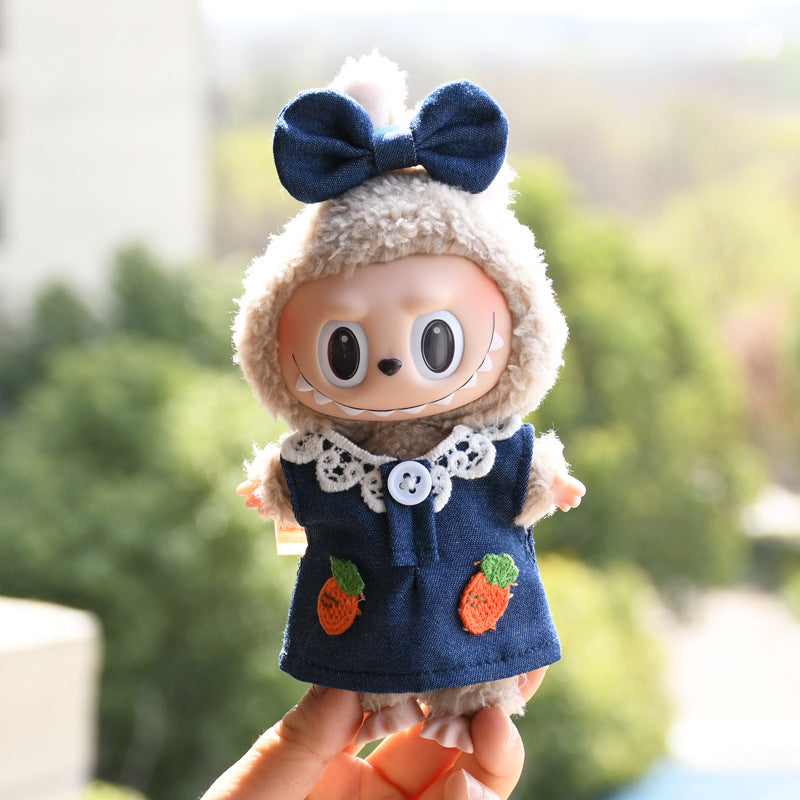Ropa Estilo Coquette para Muñeca Labubu 17cm – Accesorios para Personalizar (Muñeca No Incluida)
