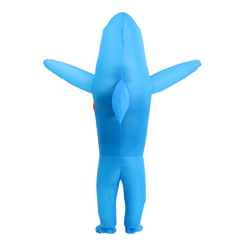 Disfraz inflable de tiburón para fiesta de Halloween: Cosplay y accesorios