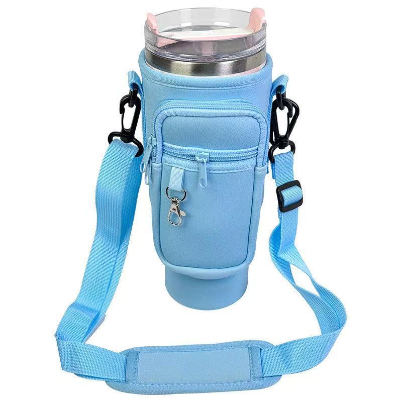 Bolsa Bandolera para Botella Stanley 40oz con Correa Ajustable, Bolsillo y Aislamiento Térmico