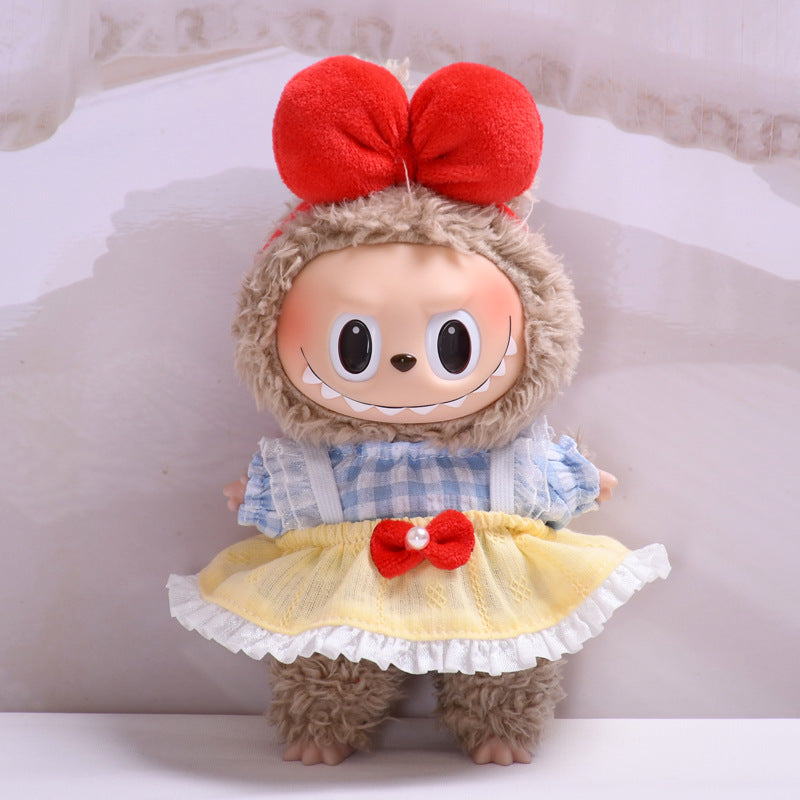 Ropa Estilo Coquette para Muñeca Labubu 17cm – Accesorios para Personalizar (Muñeca No Incluida)