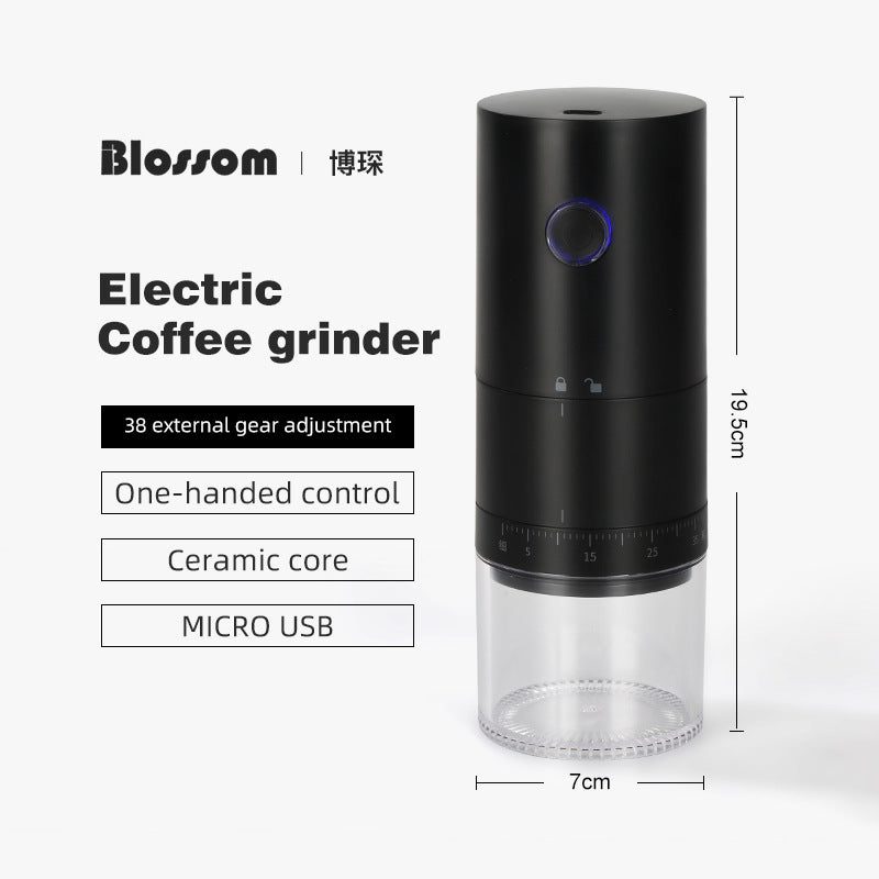 Molinillo de Café Eléctrico Portátil: USB Recargable, Compacto y Eficiente