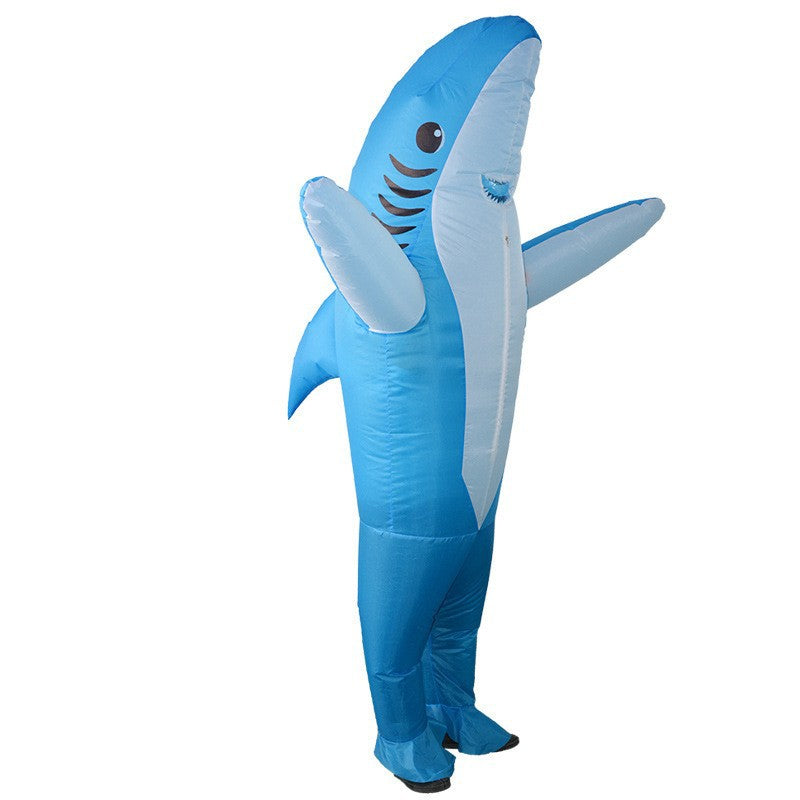 Disfraz inflable de tiburón para fiesta de Halloween: Cosplay y accesorios